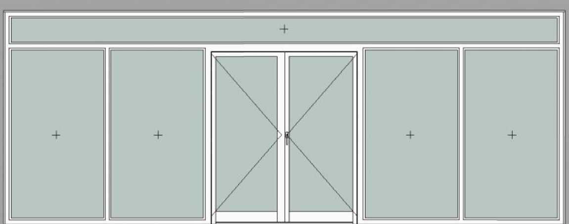 ПЕРЕГОРОДКИ СО ВСТРОЕННОЙ ДВЕРЬЮ С ФРАМУГОЙ